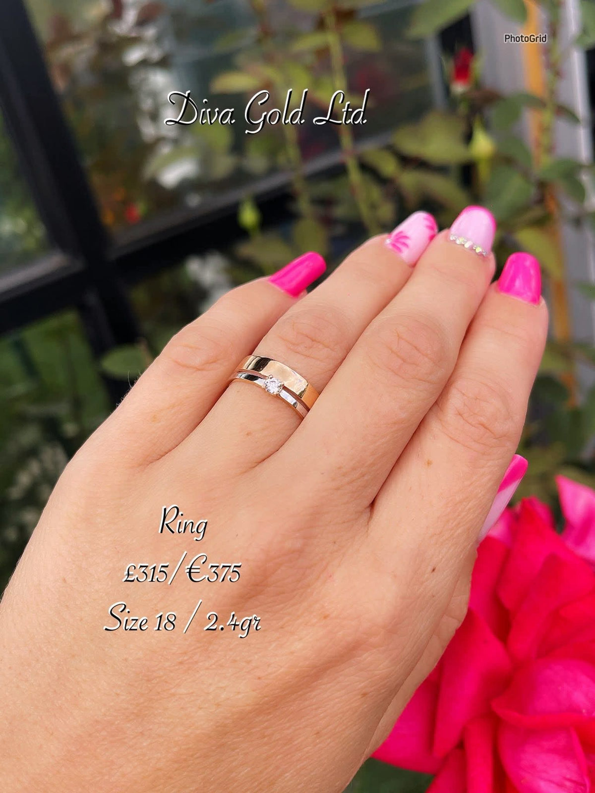 585 Gold ring. Size 18