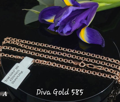 585 Gold chain 55cm. 4.08gr
