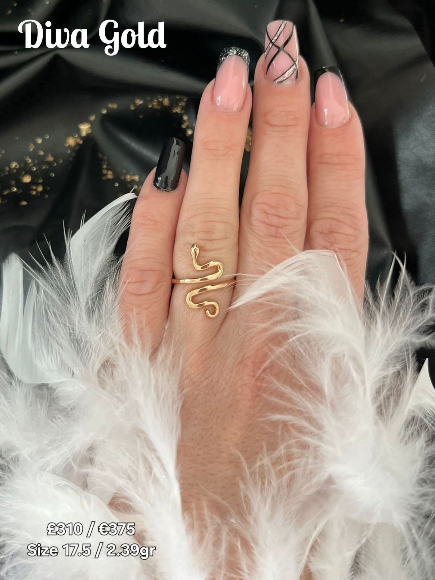 Gold women Ring.Size 17.5