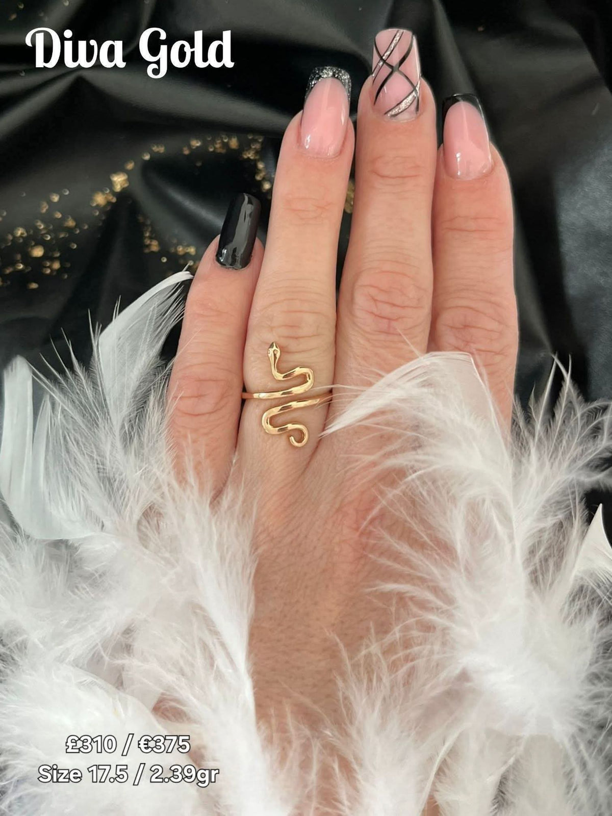 Gold women Ring.Size 17.5