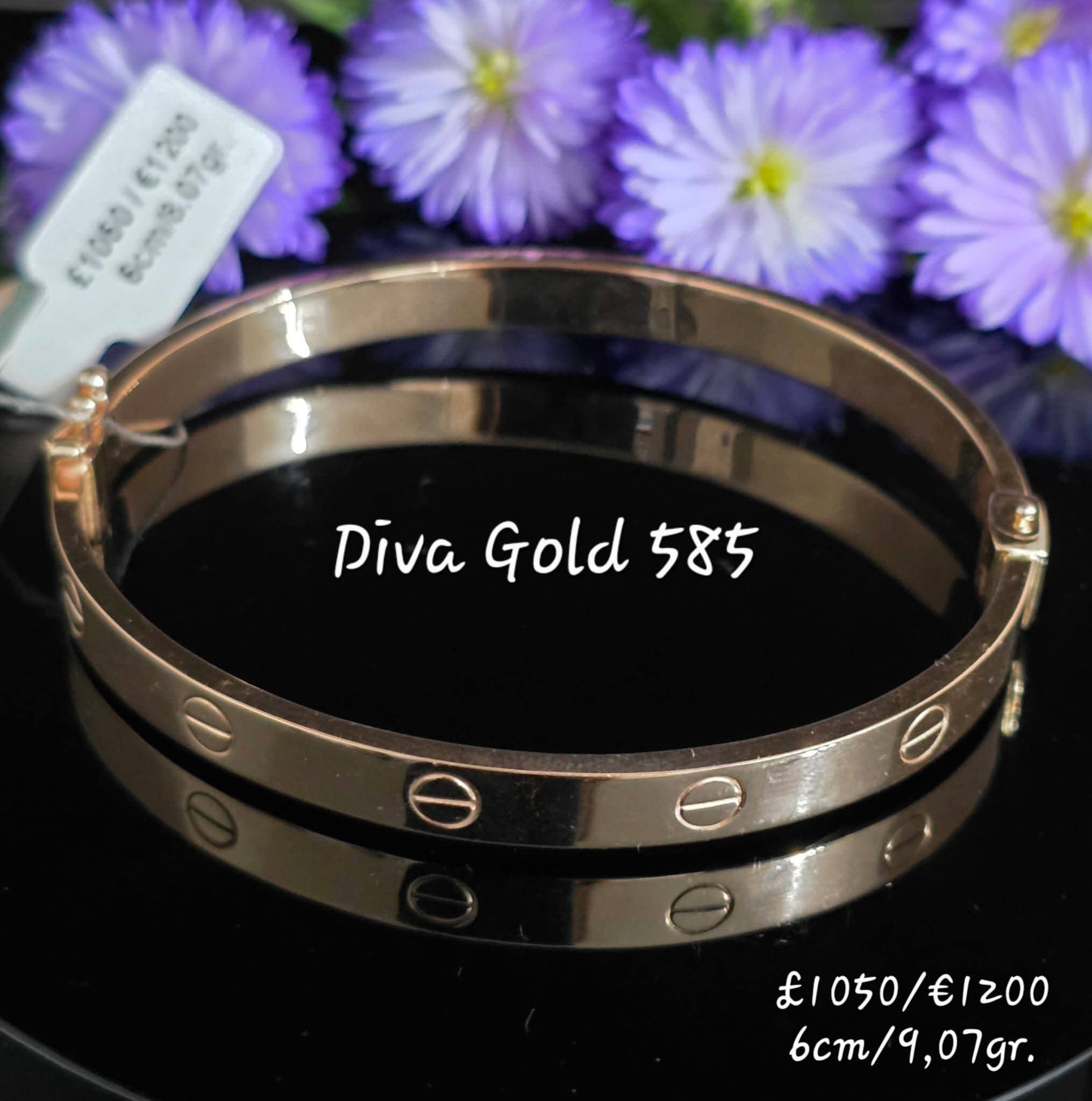 6cm Gold bracelet 585