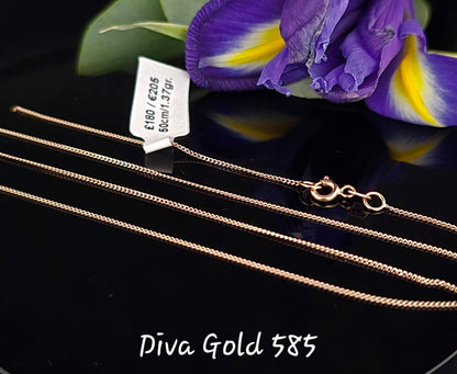 585 Gold chain 50cm. 1.37gr