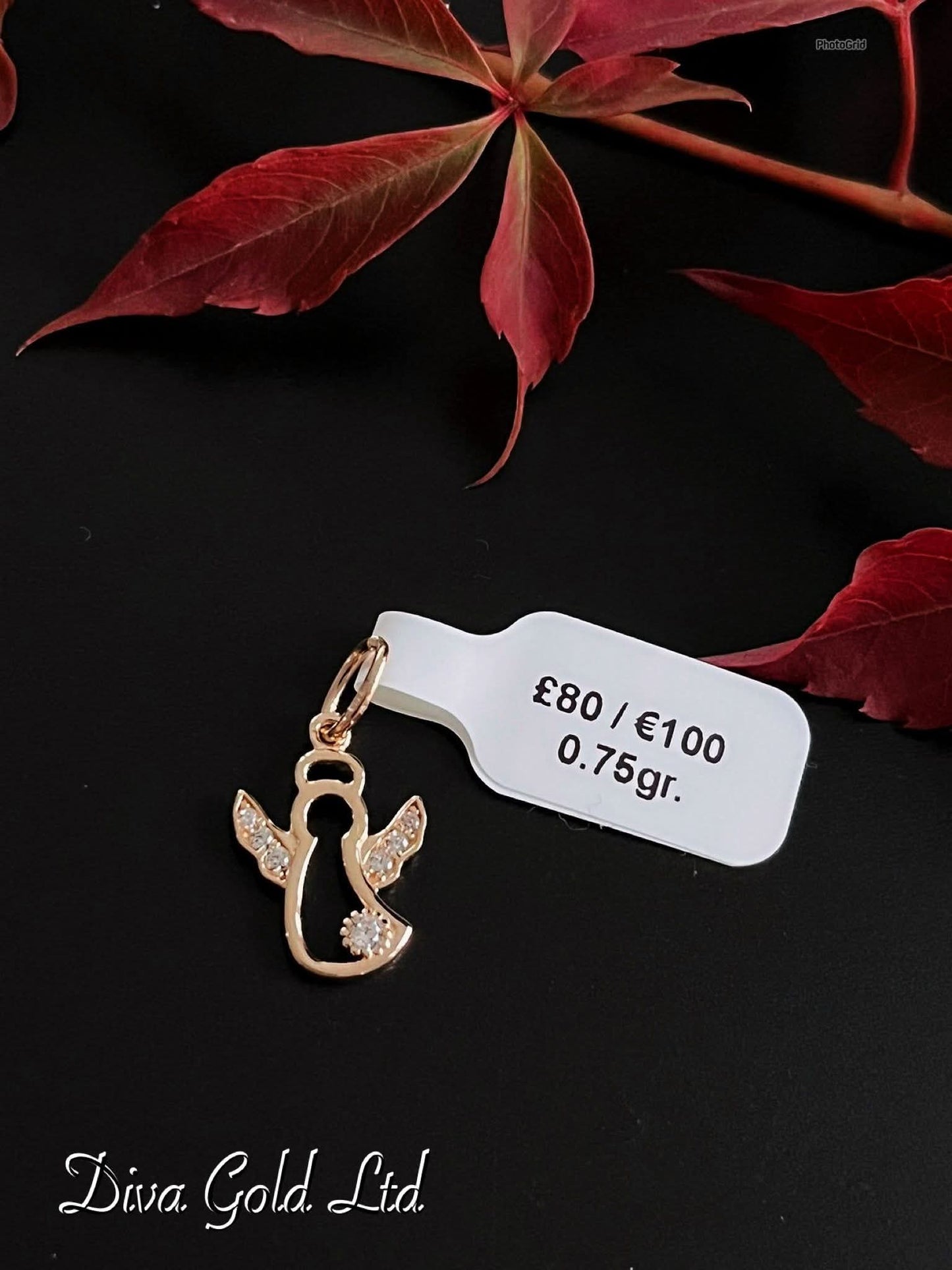 Gold 585 Angel Pendant