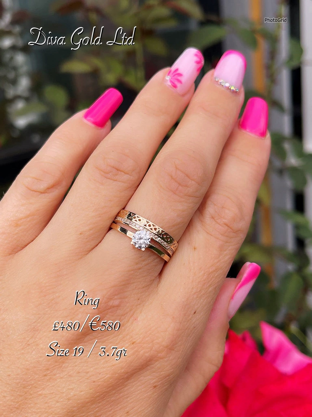 585 Gold ring. Size 19
