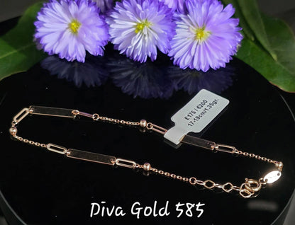 17-19cm Gold bracelet 585
