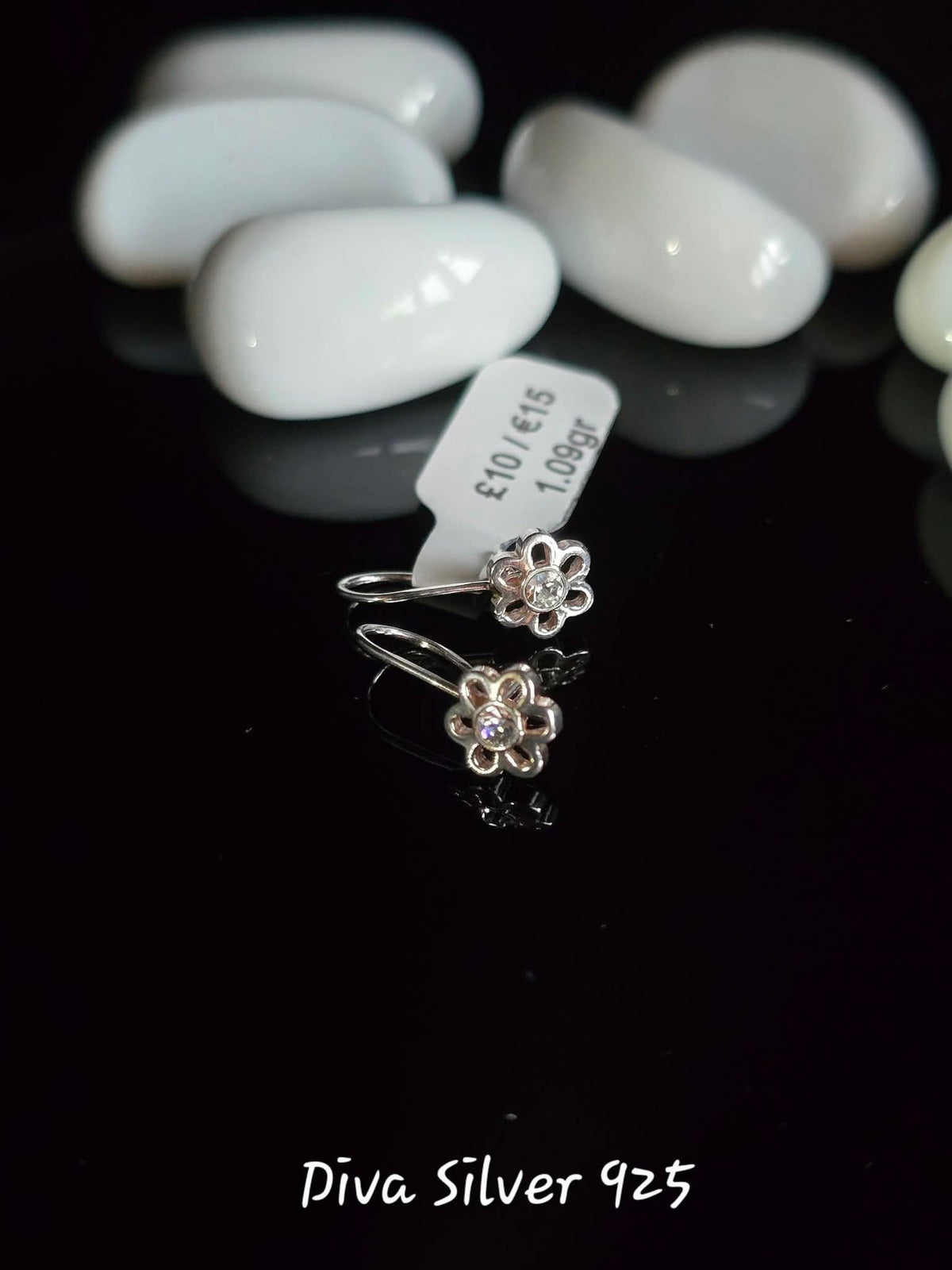 Sterling Silver Flowers Earrings