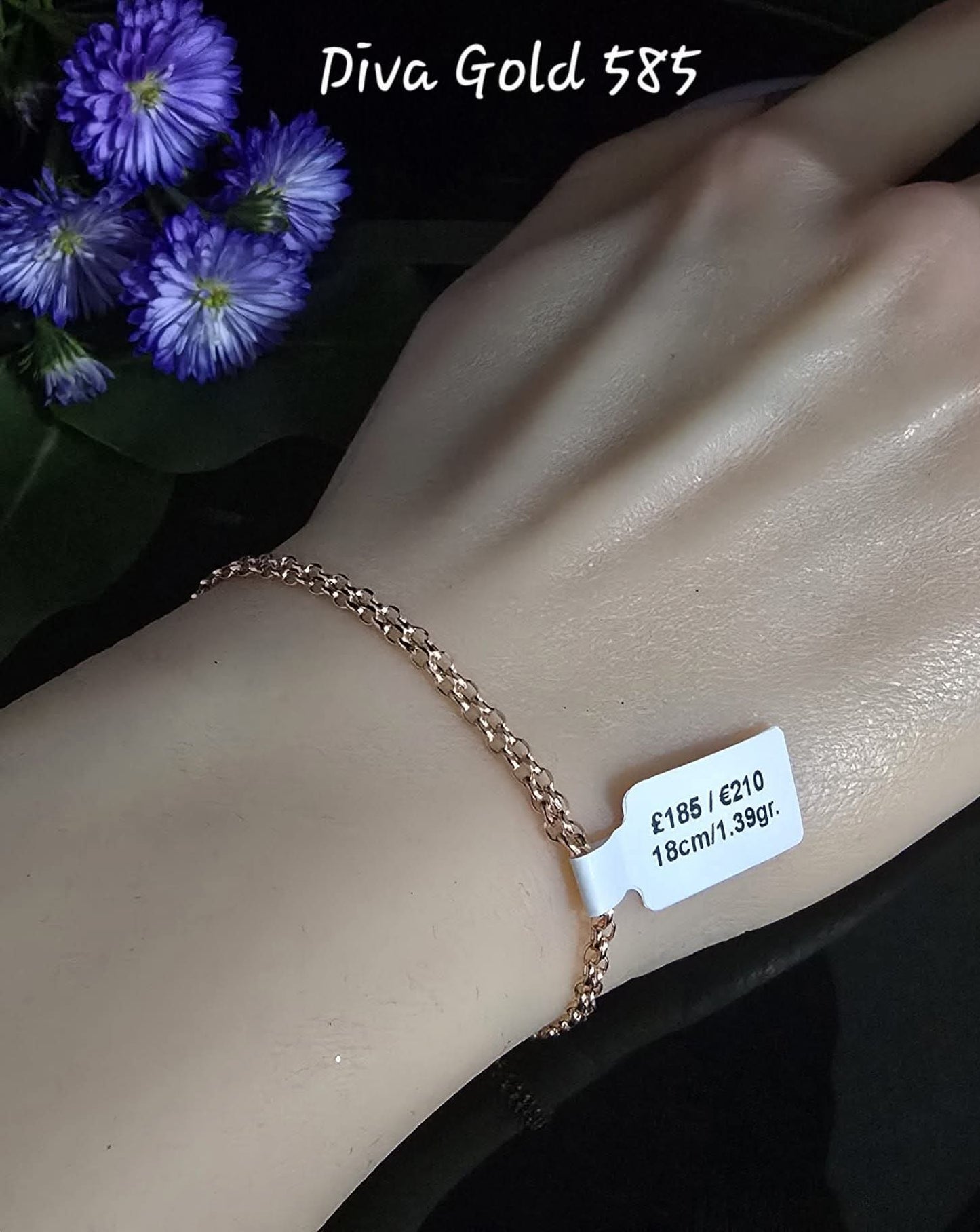 18cm Gold bracelet 585