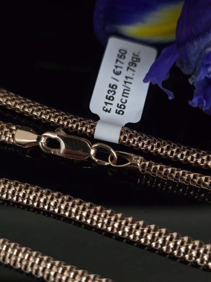 585 Gold chain 55cm. 11.79gr