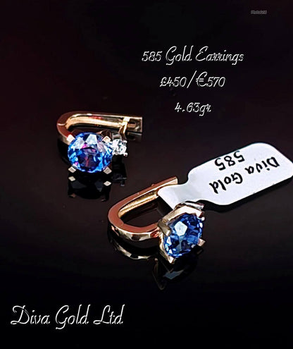 Gold 585 earrings