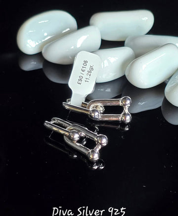 Sterling Silver Tiffany Women Earrings