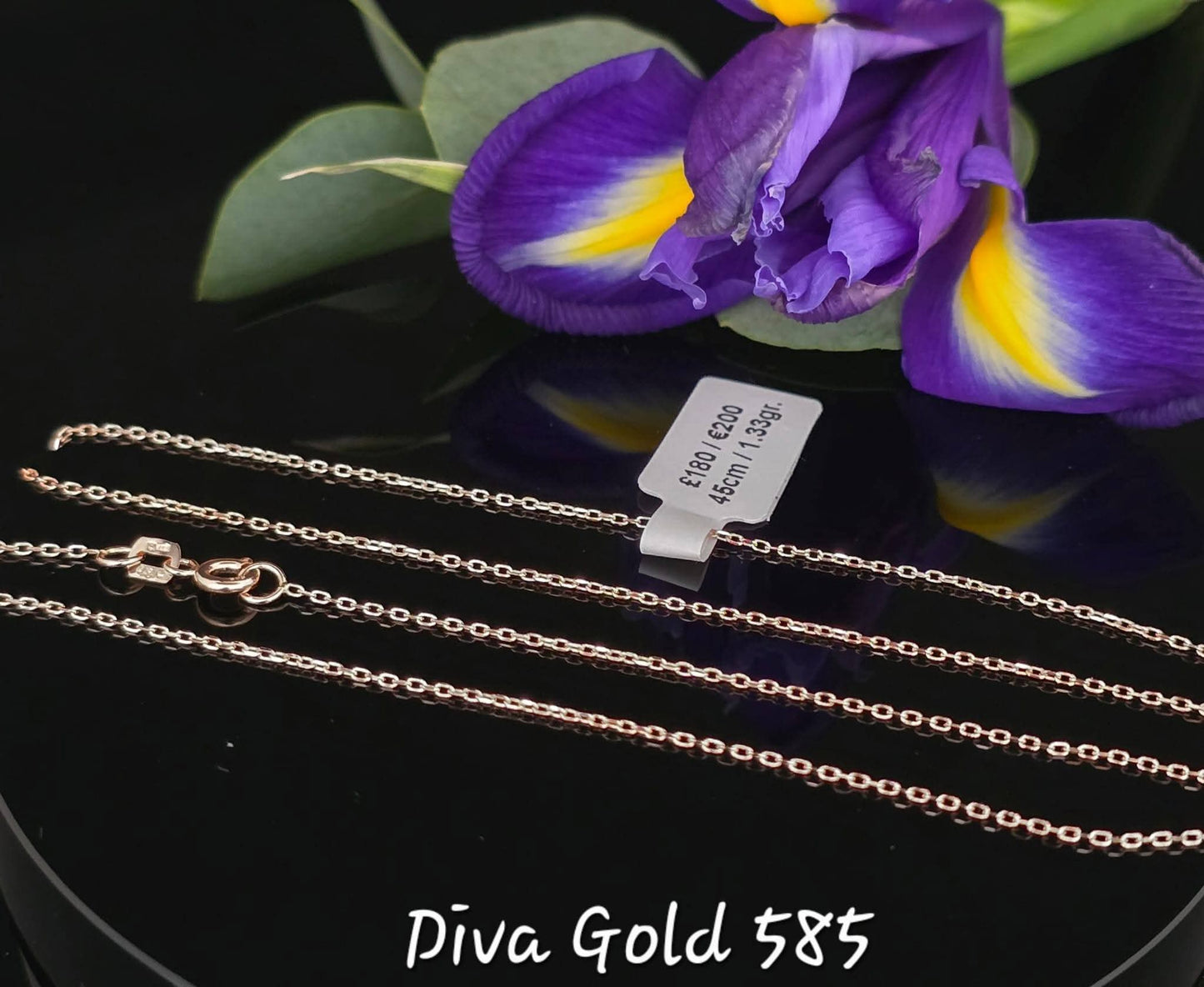45cm Gold chain 585, 1.33gr