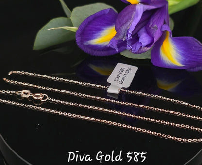 45cm Gold chain 585, 1.33gr