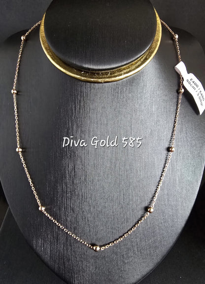 585 Gold chain 60cm. 3.08gr