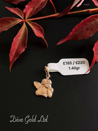 585 Gold angel pendant. 1.40gr