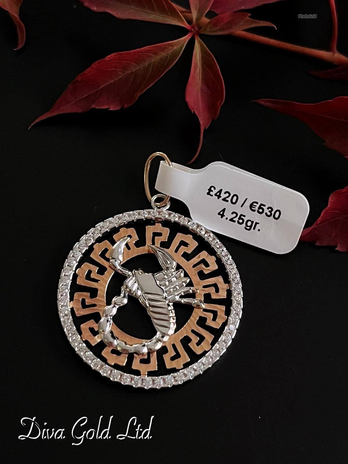 Gold 585 Scorpion pendant