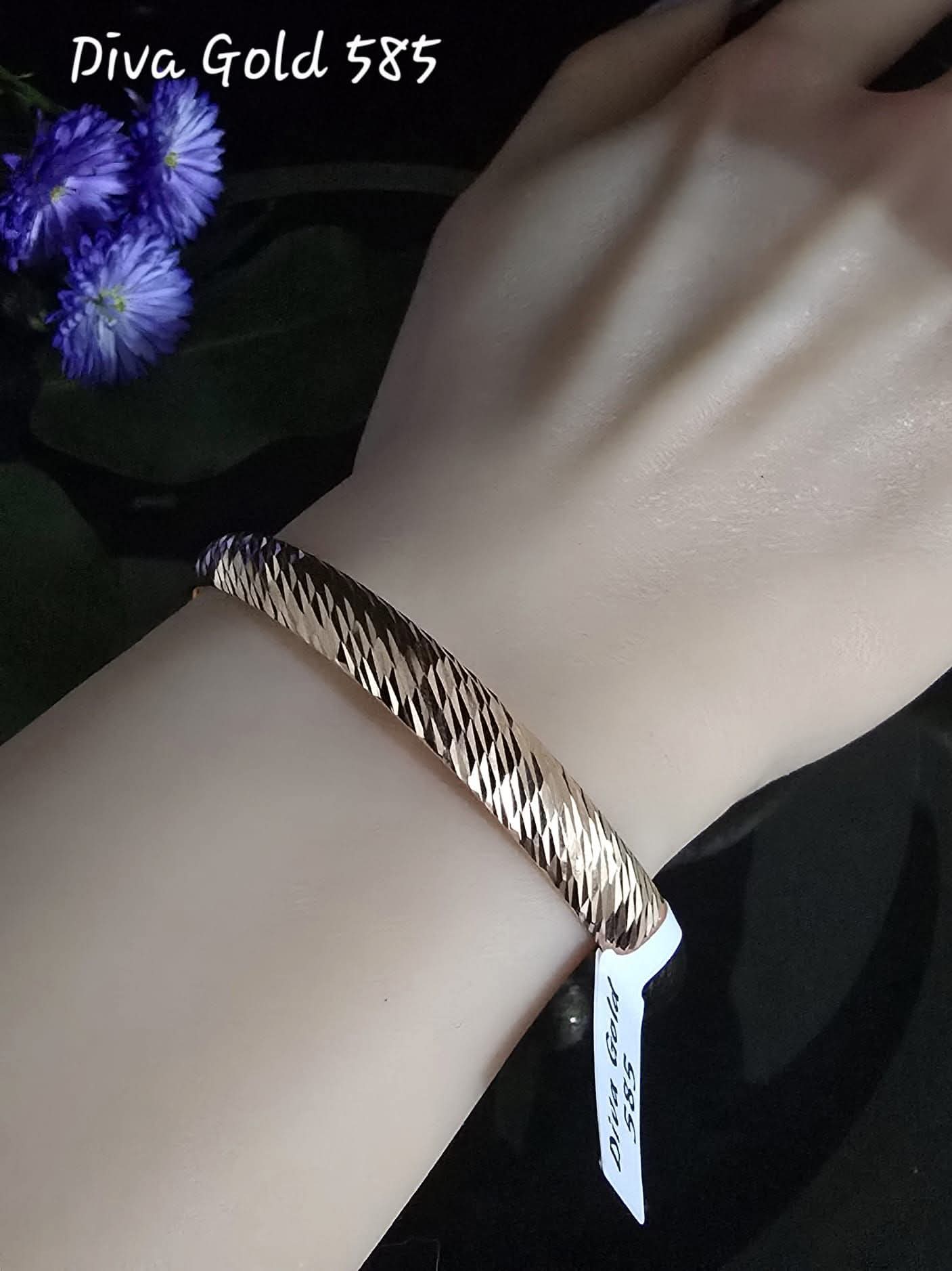 6.5cm Gold bracelet 585