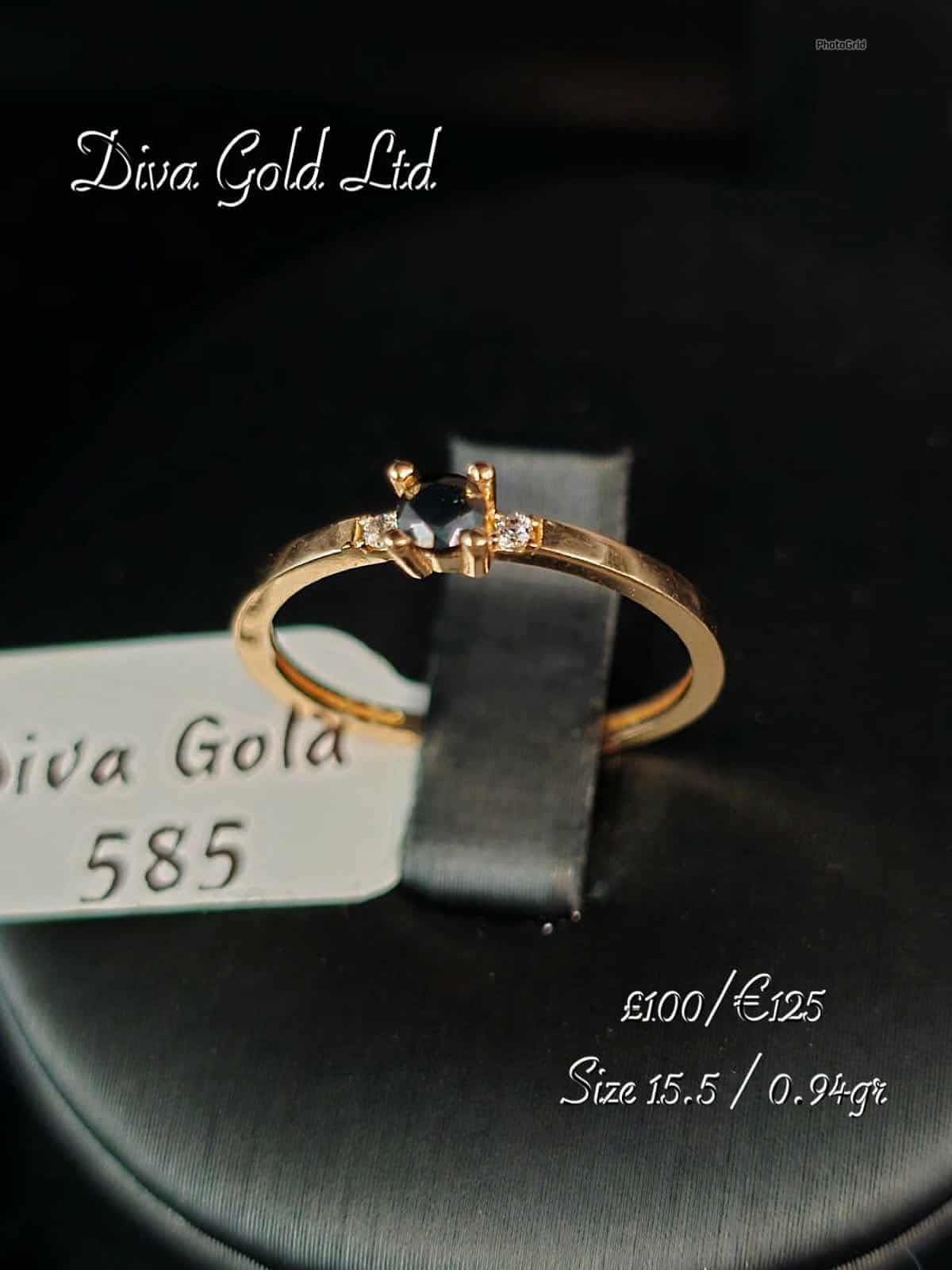 Gold ring. Size 15.5