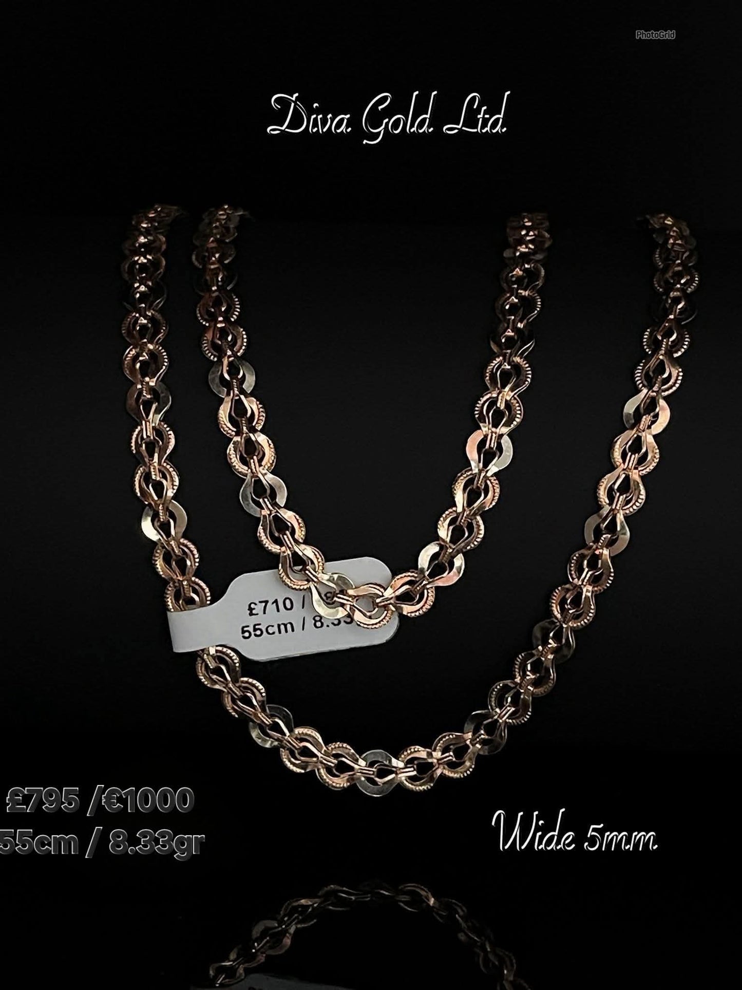 Gold 585 chain 55cm