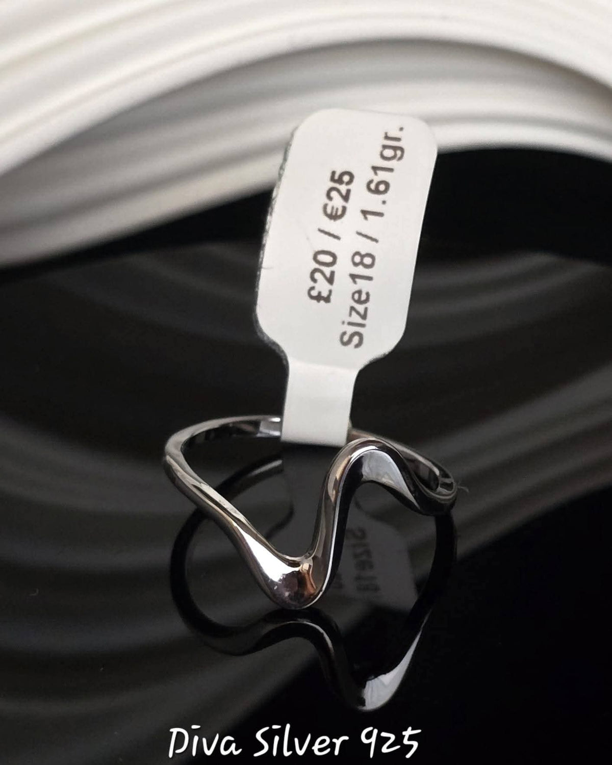Sterling Silver Wave Ring