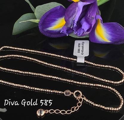 585 Gold chain 42-45cm. 4.47gr
