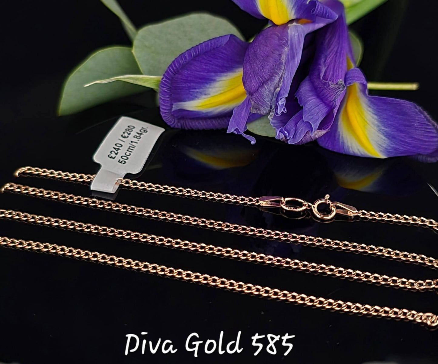 585 Gold chain 50cm. 1.84gr