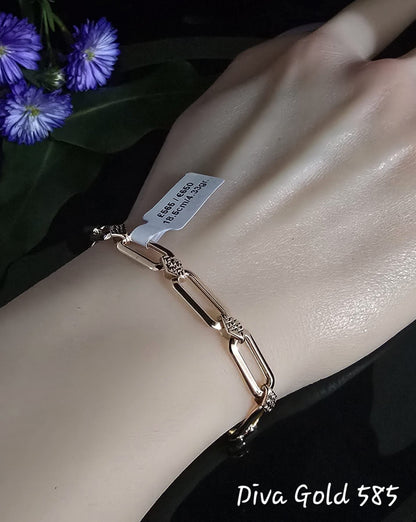 18.5cm Gold bracelet 585