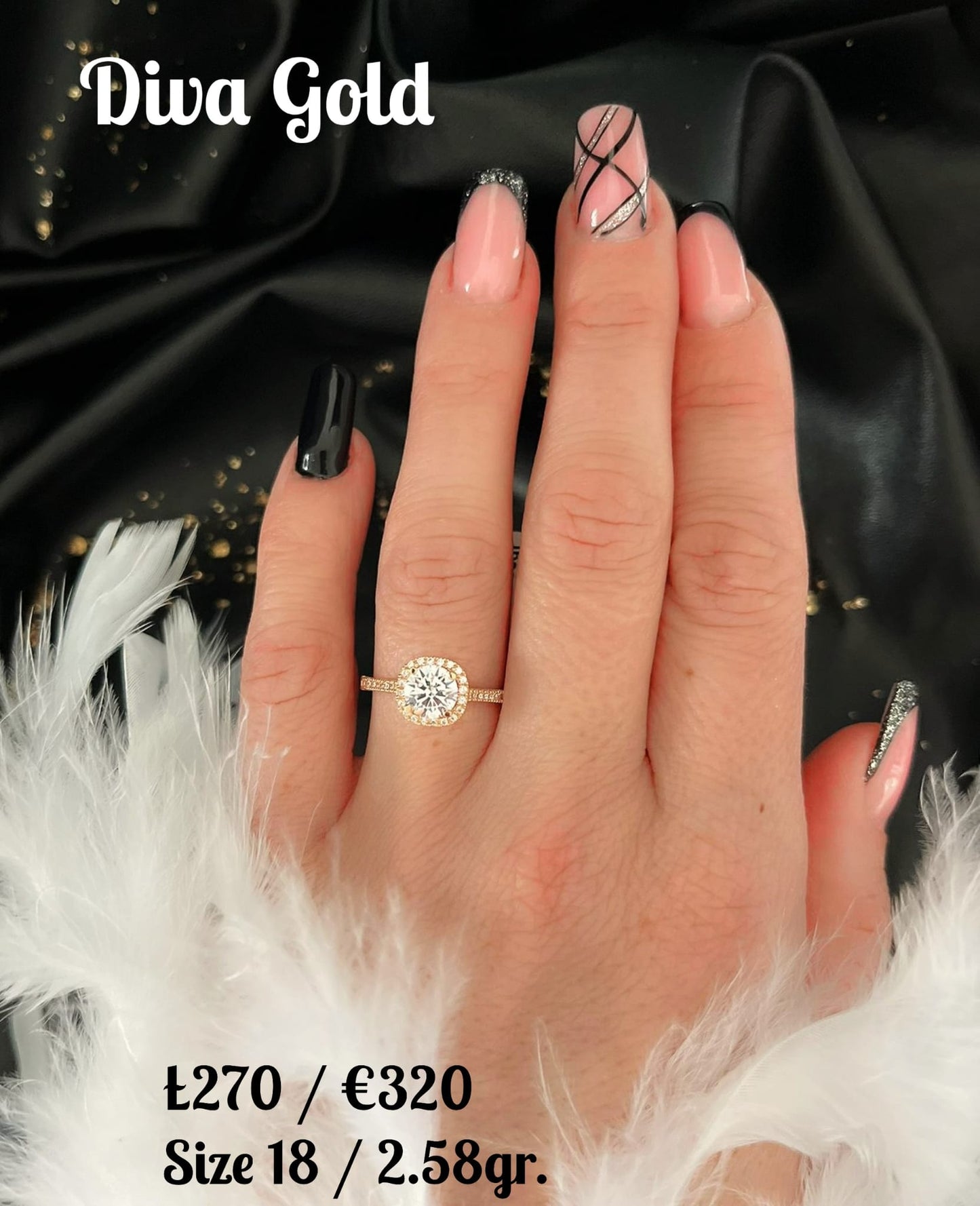 Gold 585 ring. Size 18