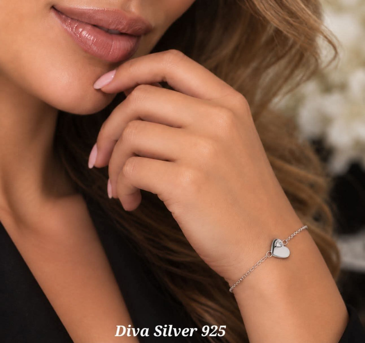 925 Sterling Heart Bracelet For Women