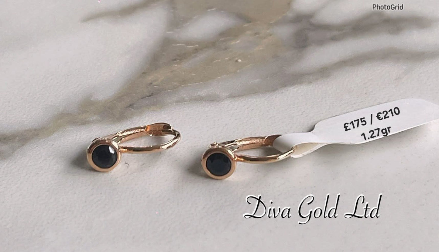 children's gold earrings. 1.27gr