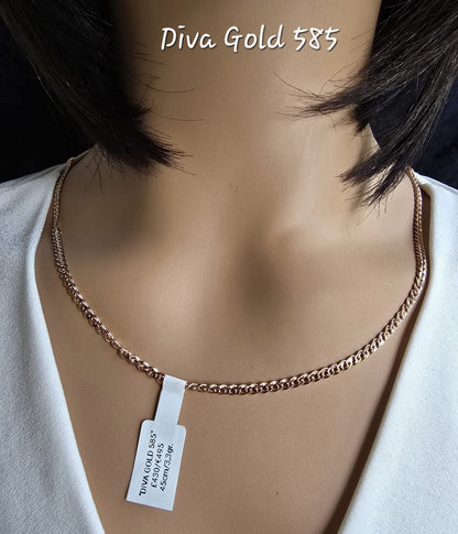 585 Gold chain 45cm. 3.3gr