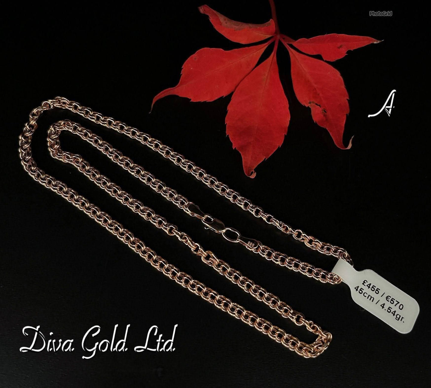 Gold Bismark chain 45cm