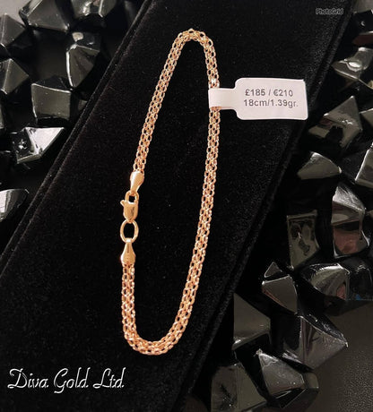 18cm Gold bracelet 585