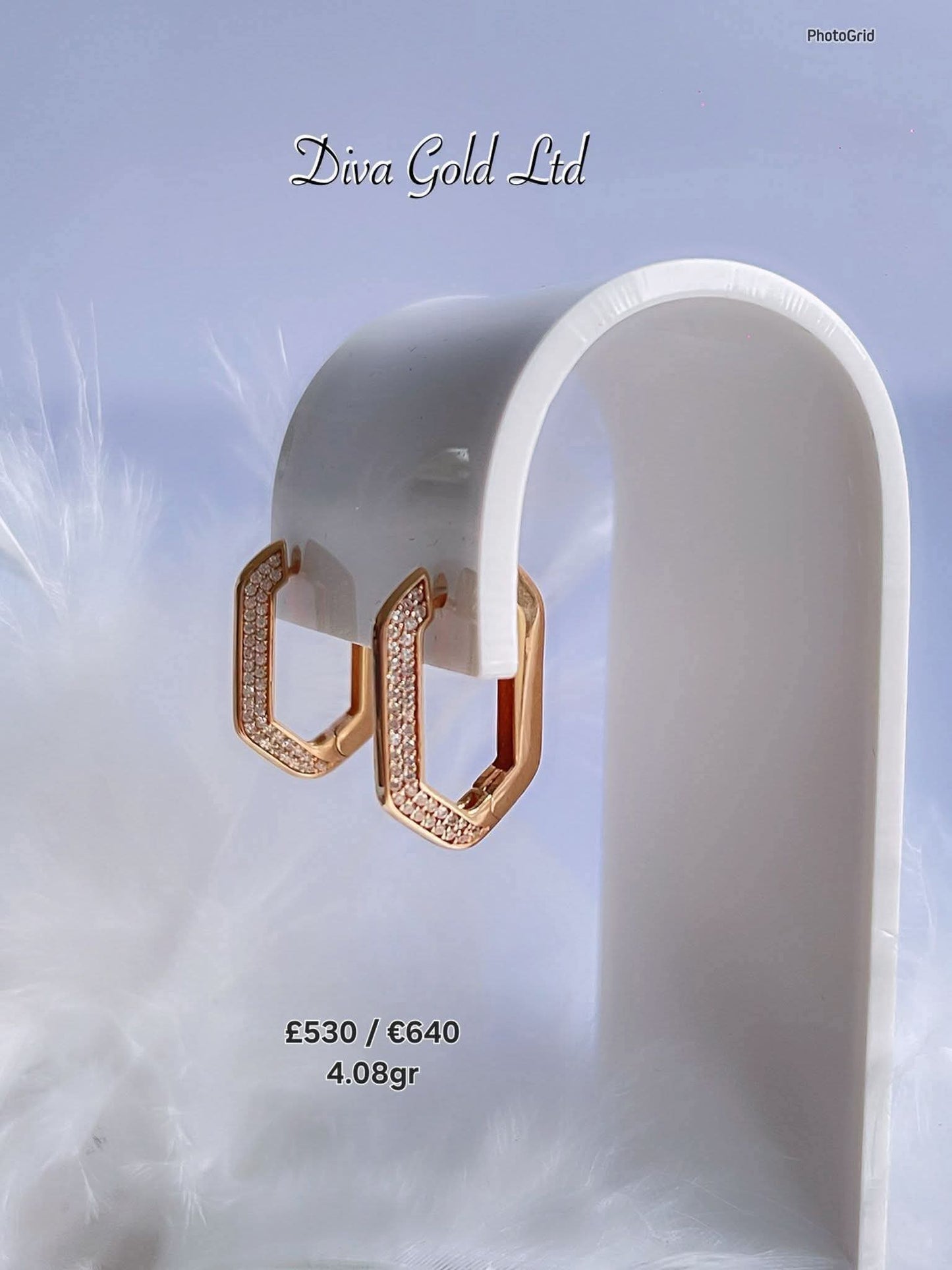 585 Gold earrings. 4.08gr