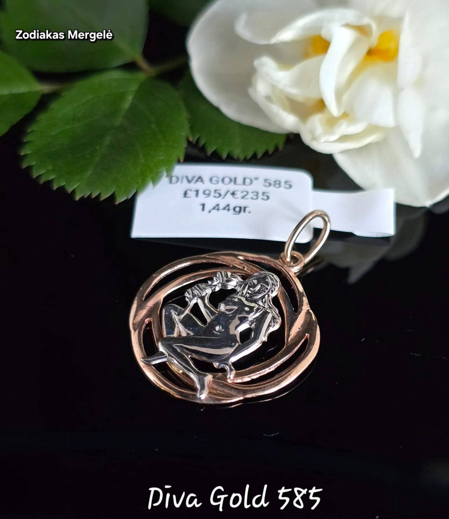 Golden zodiac virgo. 1.44gr