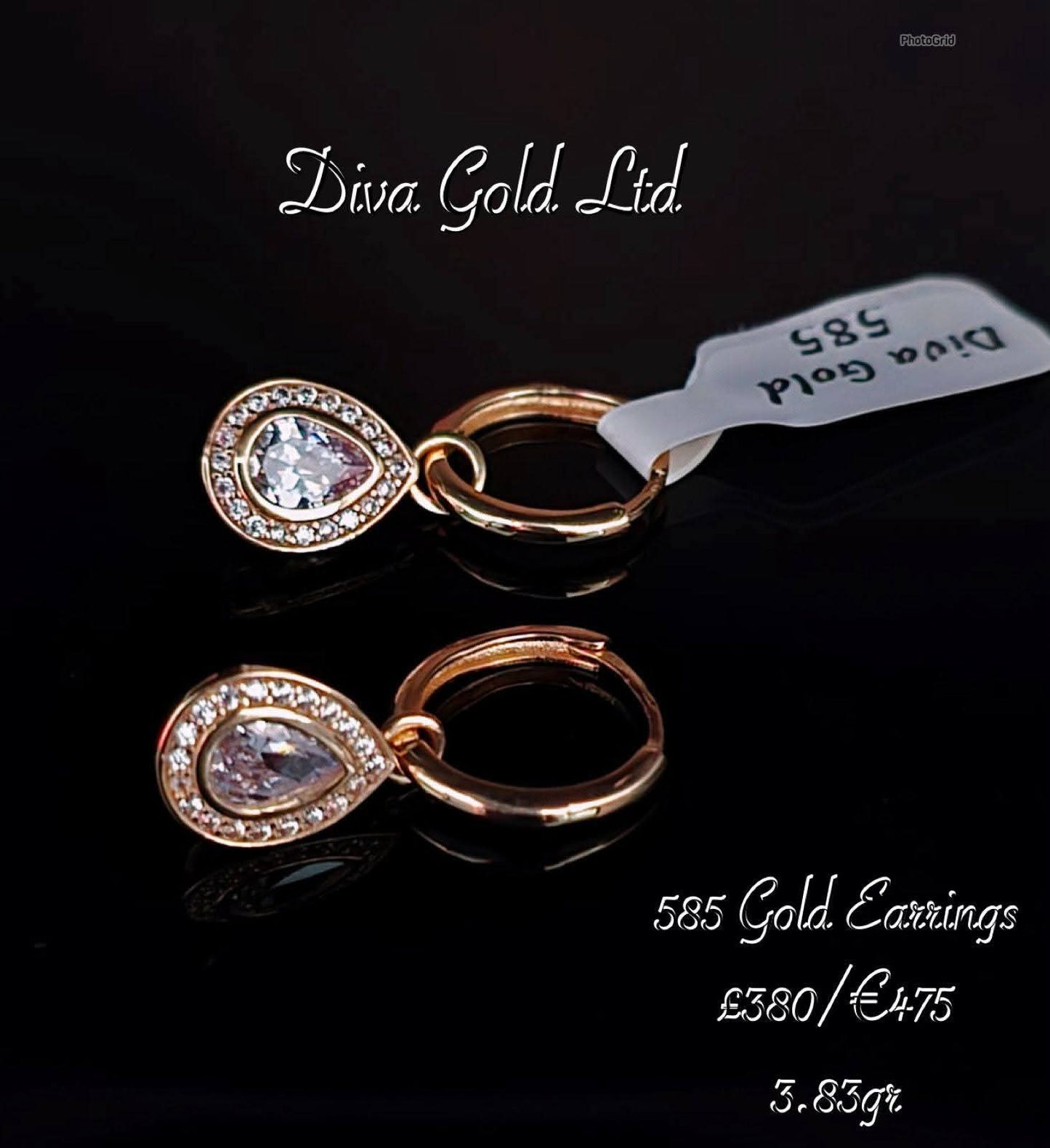Gold 585 earrings