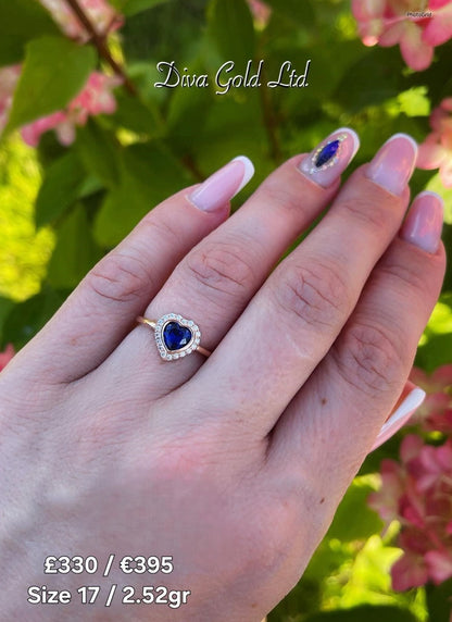 Gold women ring.Size 17