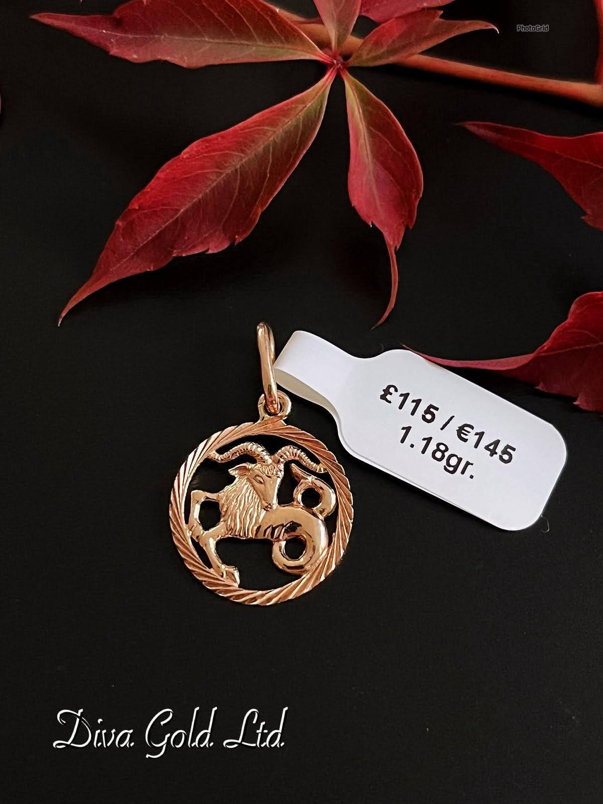 Gold 585 Capricorn pendant