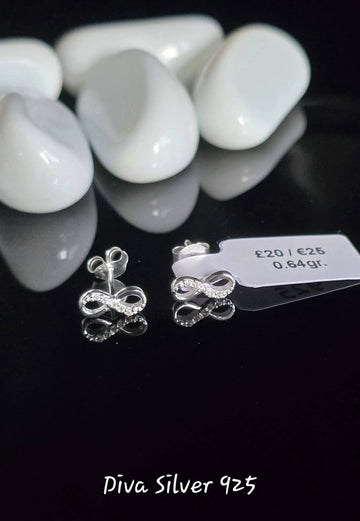 Sterling Silver Infinity Stud Earrings for Kids