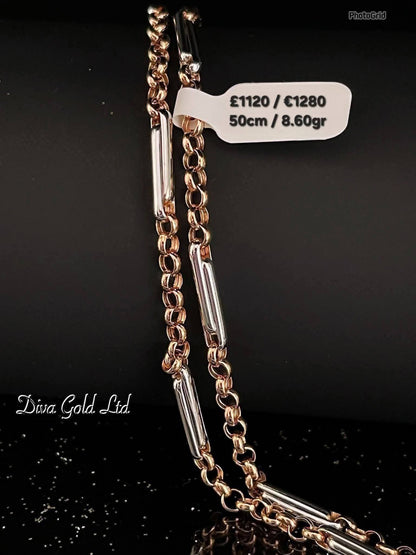 585 Gold chain 50cm. 8.60gr