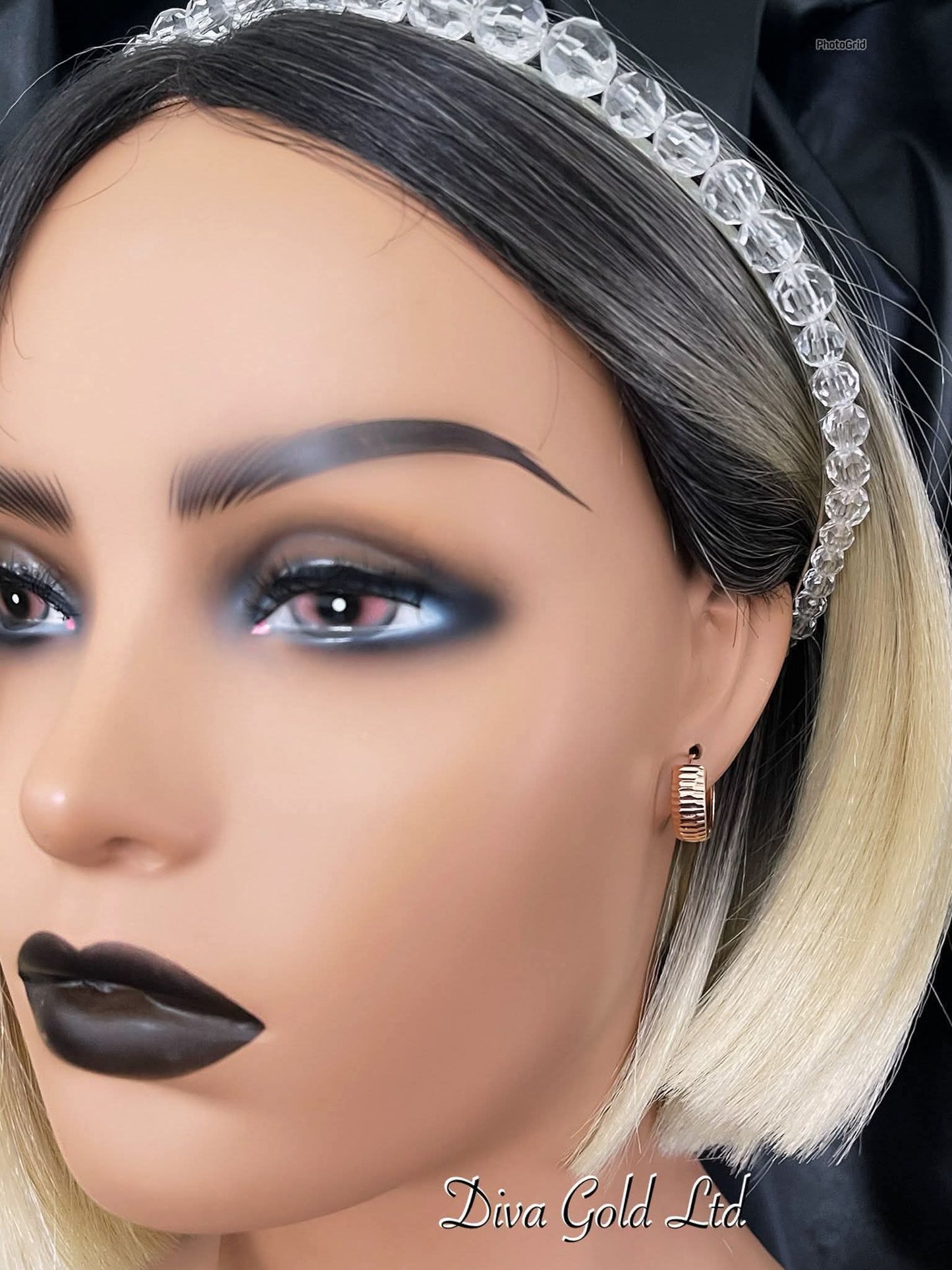 Gold 585 hoop earrings