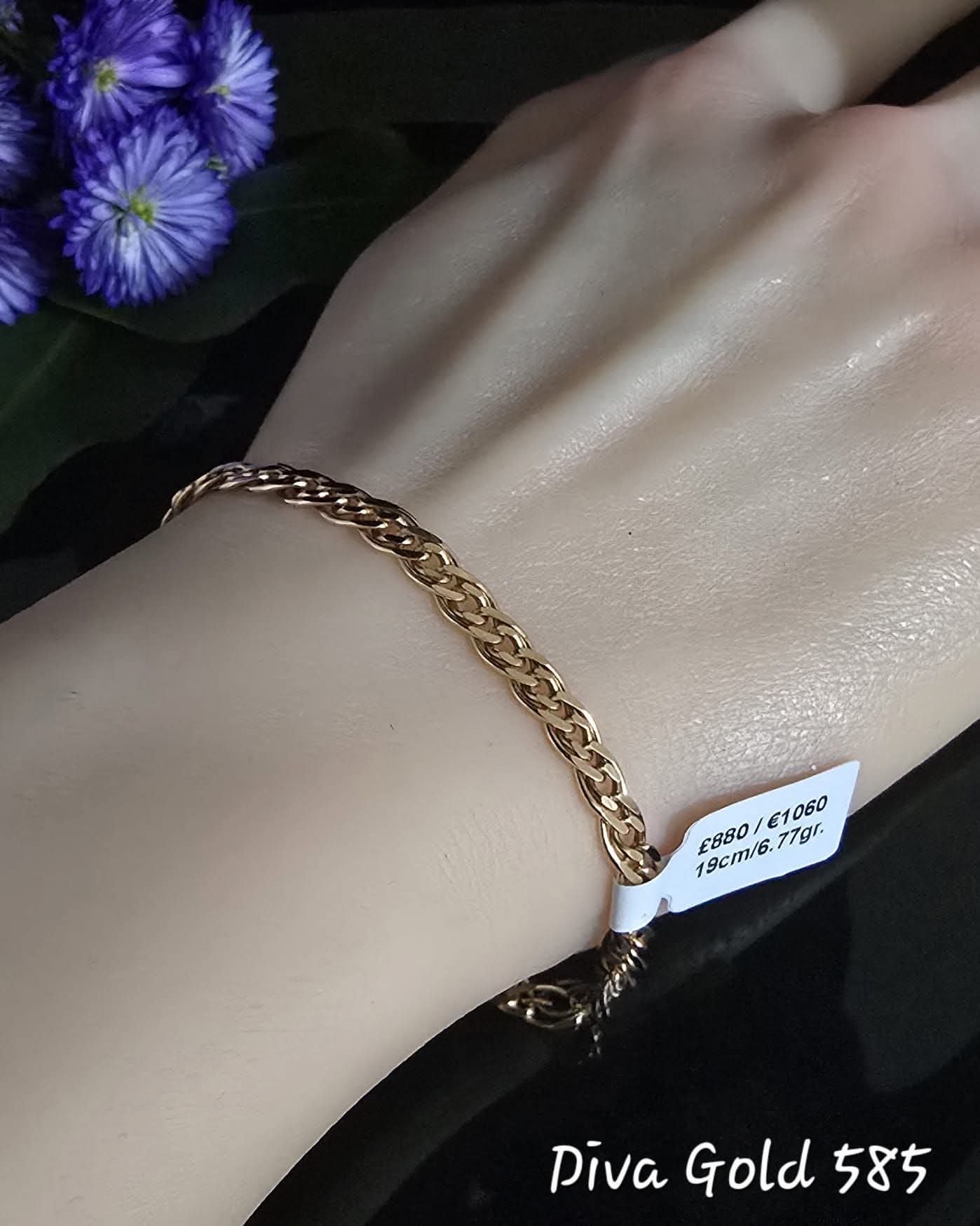 19cm Gold bracelet 585