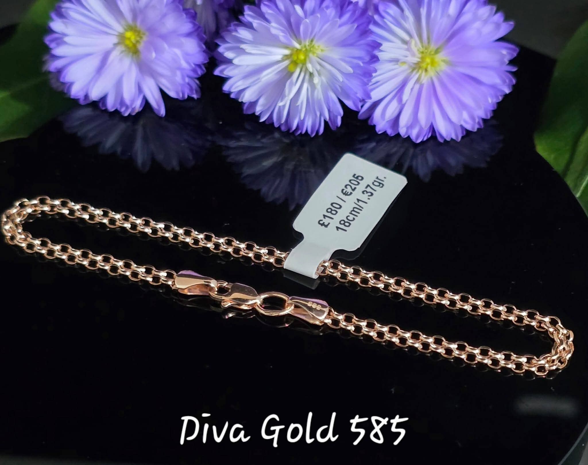 18cm Gold bracelet 585