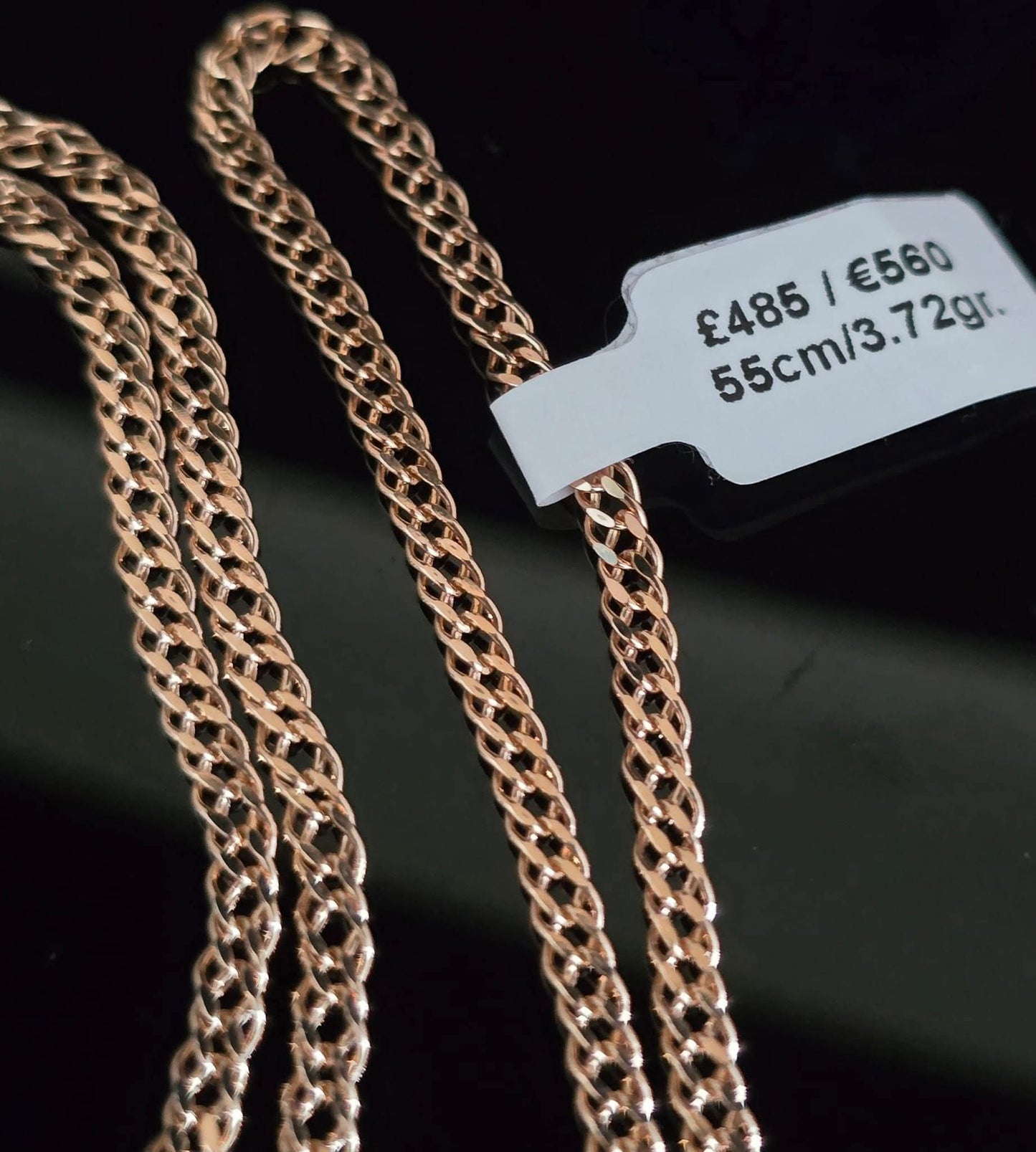 585 Gold chain 55cm. 3.72gr