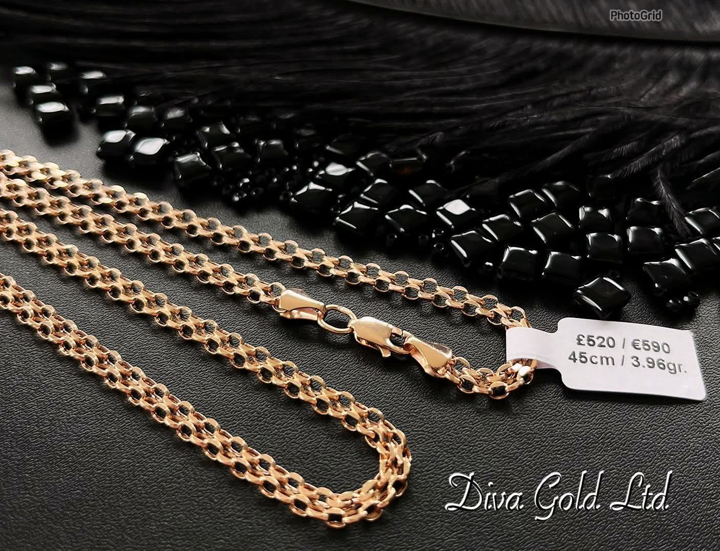 585 Gold chain. 45cm
