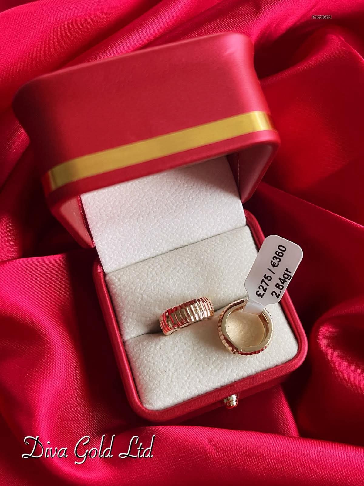 Gold 585 hoop earrings