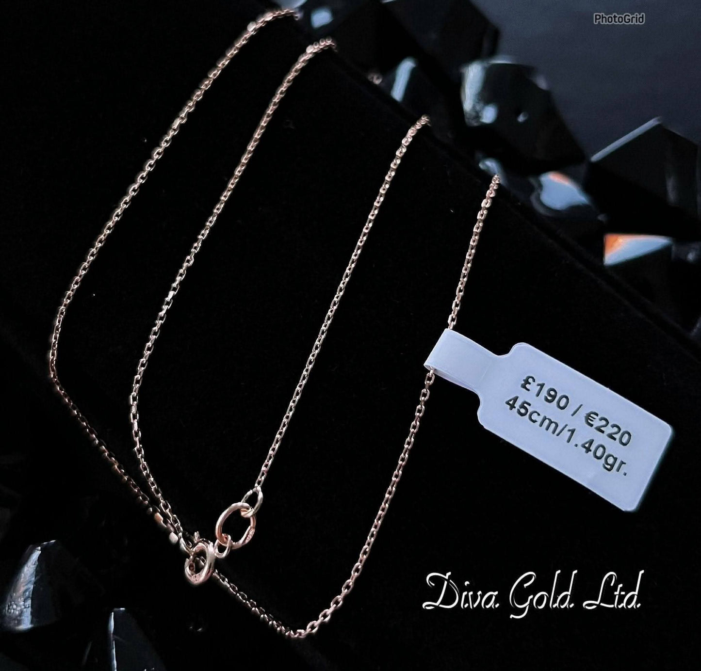 45cm Gold chain 585, 1.40gr