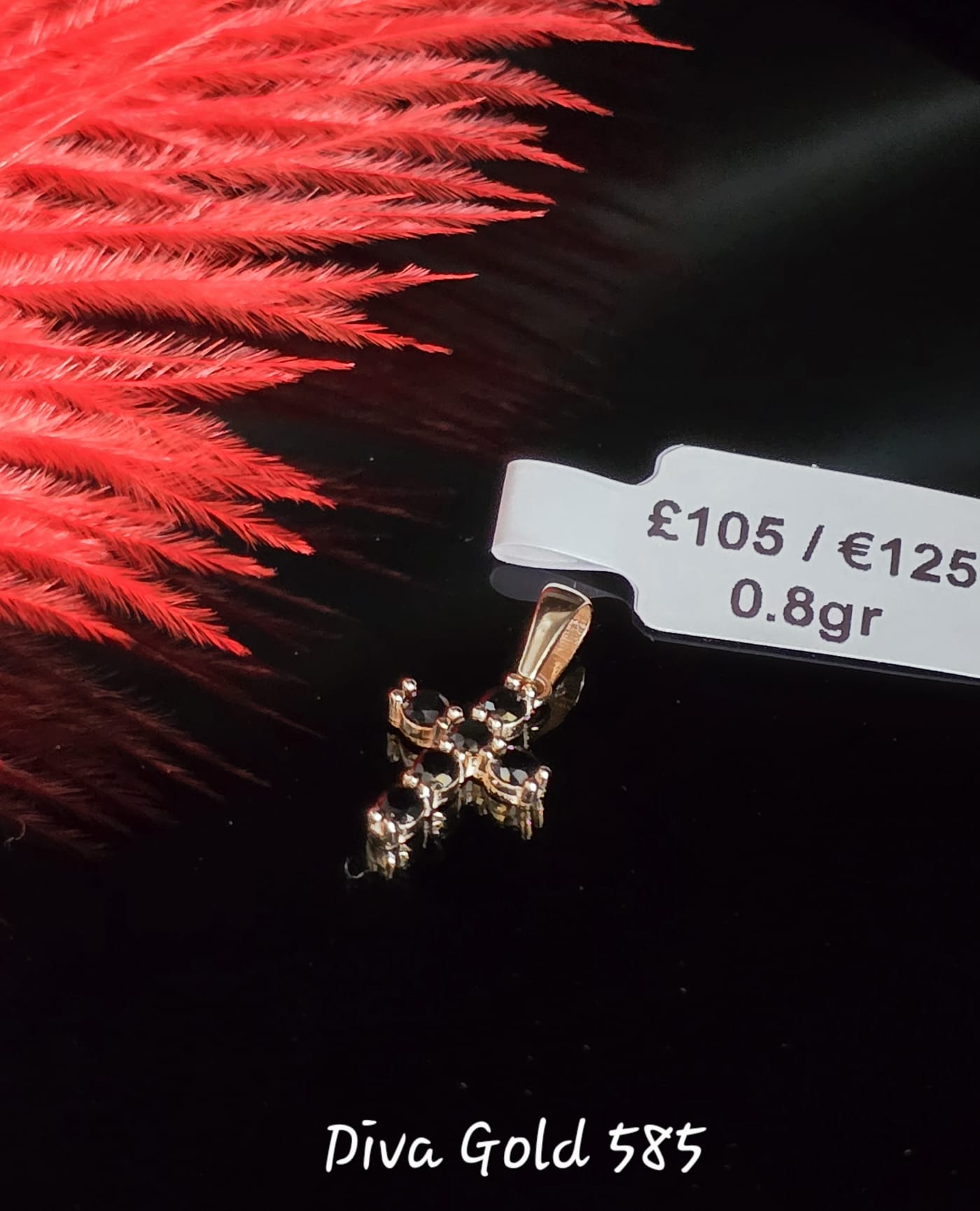 585 Gold cross 0.80gr