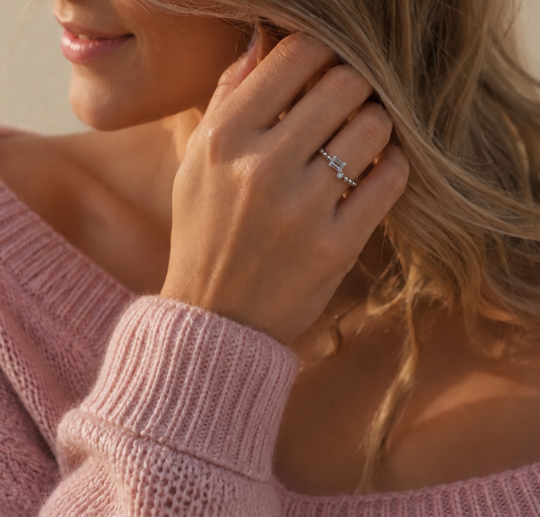 Sterling Silver Elegant Classic Ring