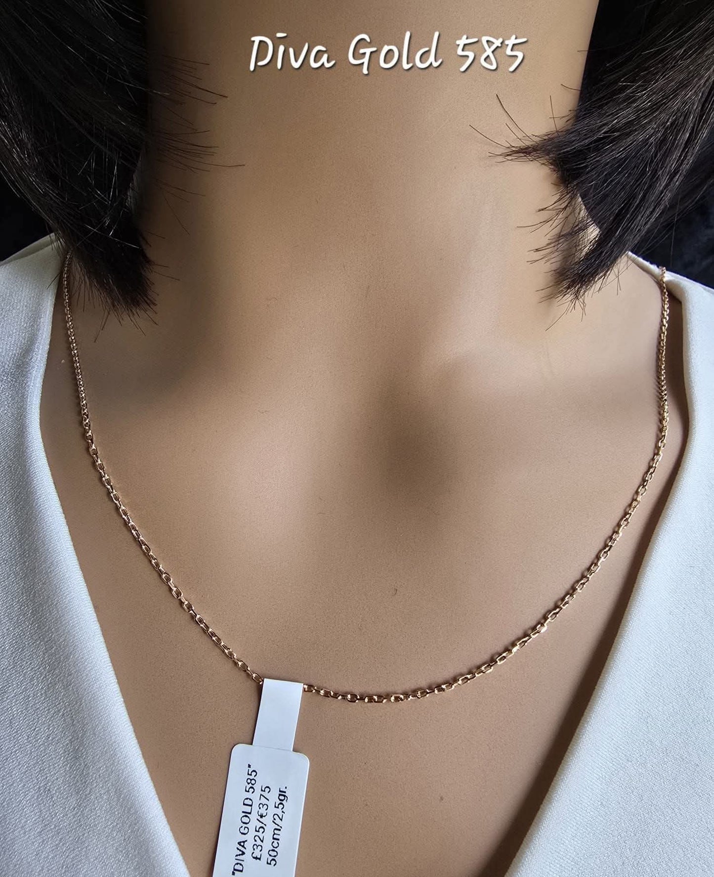 585 Gold chain 50cm. 2.5gr