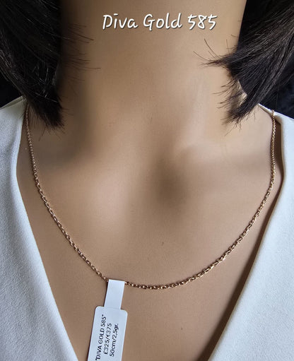 585 Gold chain 50cm. 2.5gr